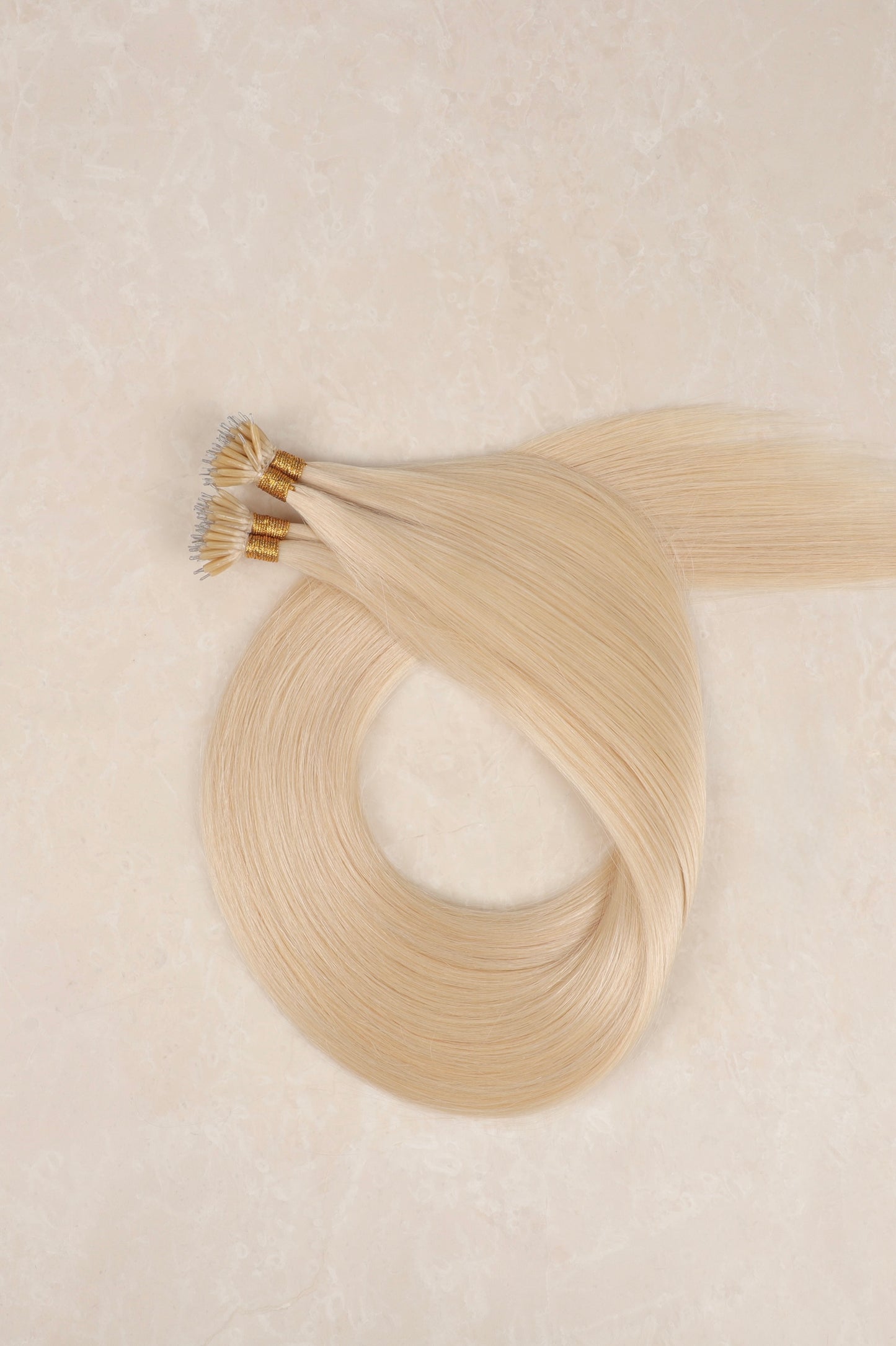 Human Hair Extensions. Platinum Blonde - Lillia #60