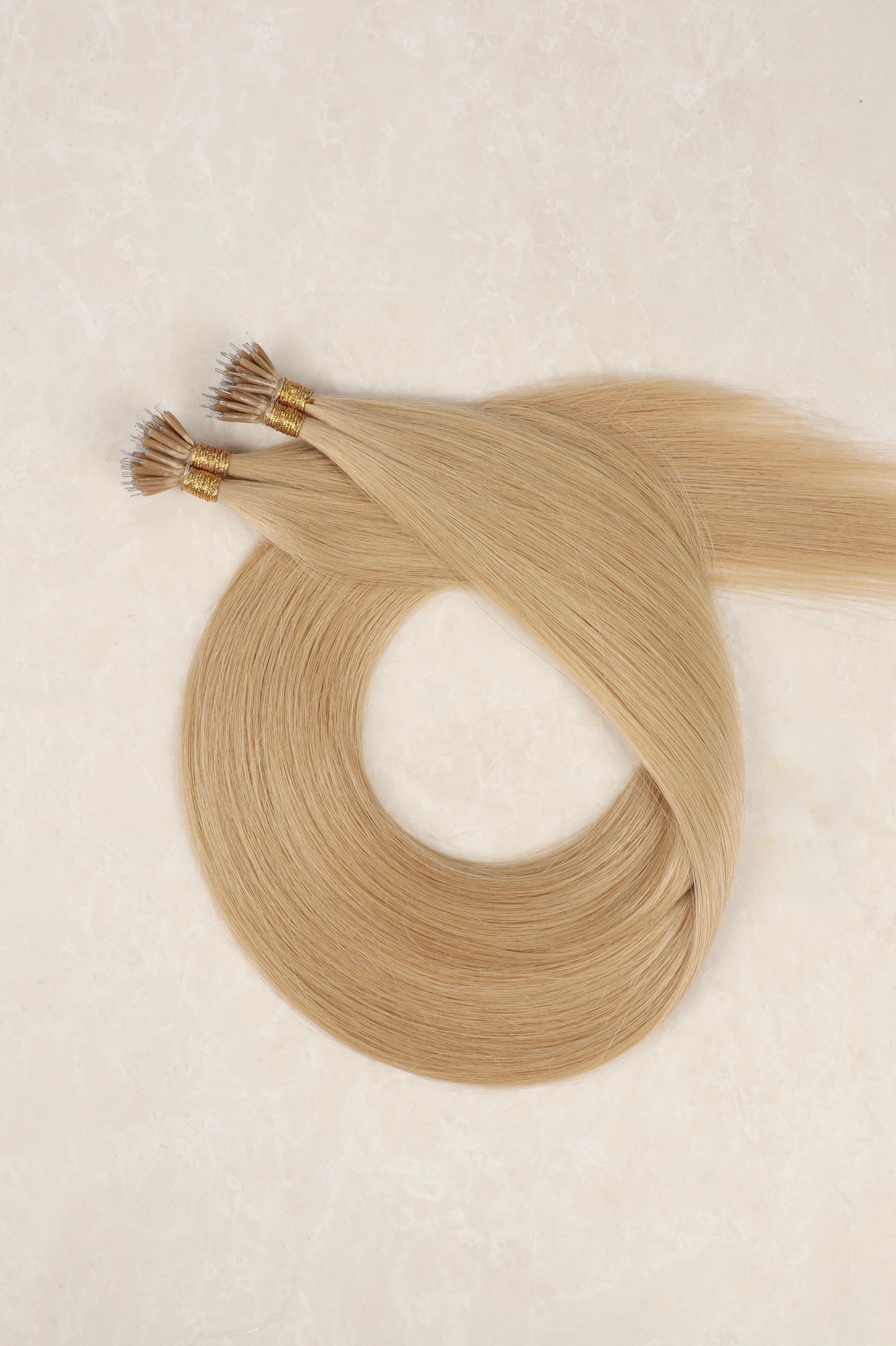 Human Hair Extensions. Light Mocha #DB4