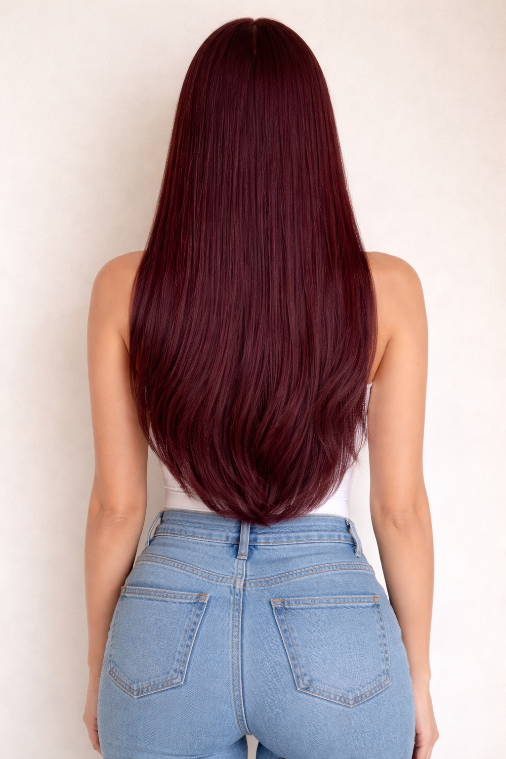 Human Hair Extensions. Burgundy #32