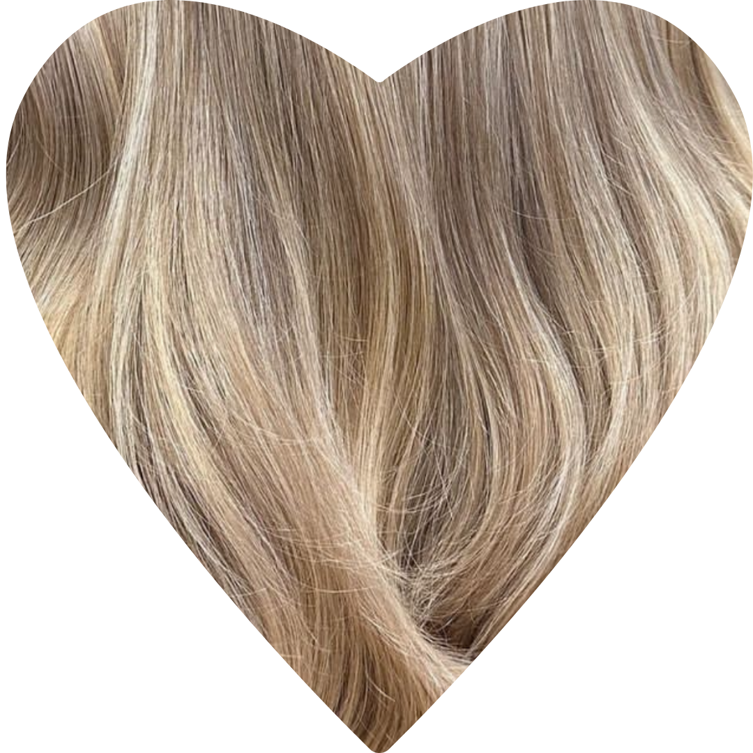 Human Hair Extensions. Rooted Bronde - Amy #T4Q-6c