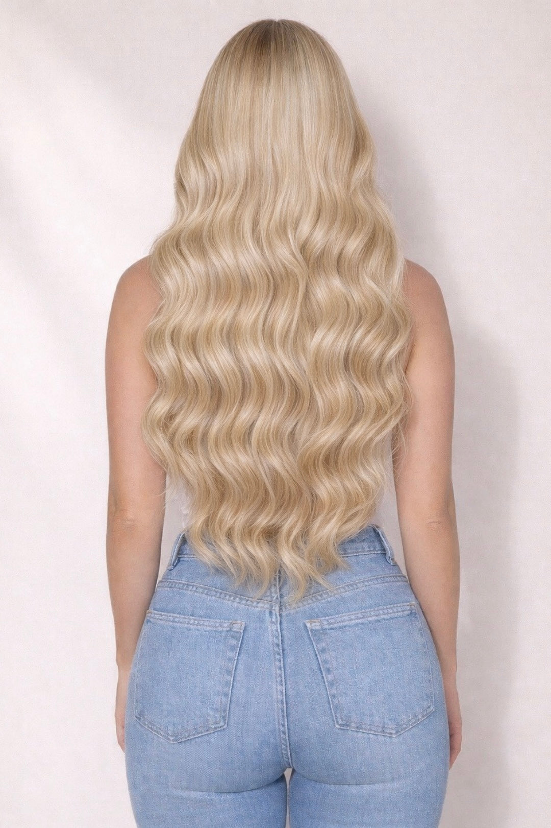 Human Hair Extensions. Champagne Blonde #20