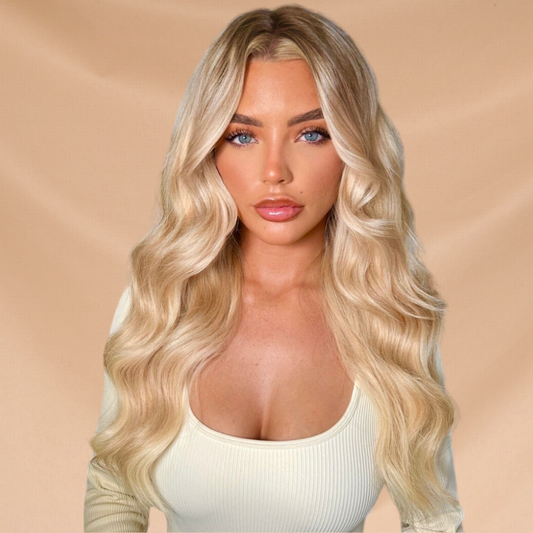 Human Hair Extensions. Golden Blonde - Keisha #22