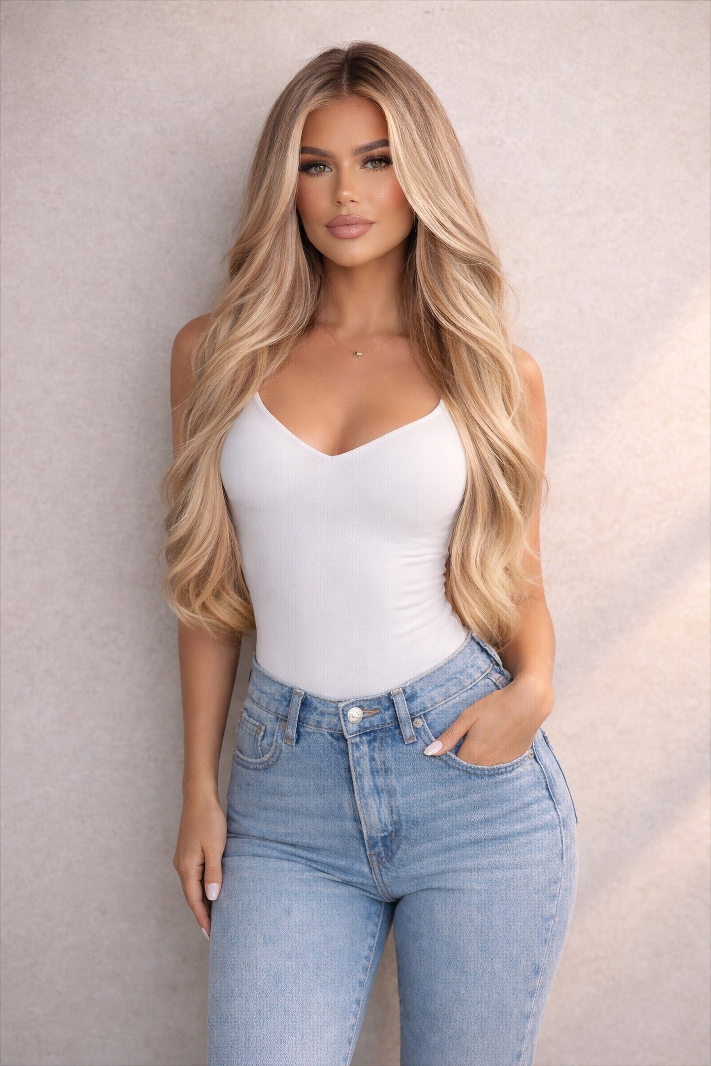 Human Hair Extensions. Rooted LA Blonde #B10/1010/1004