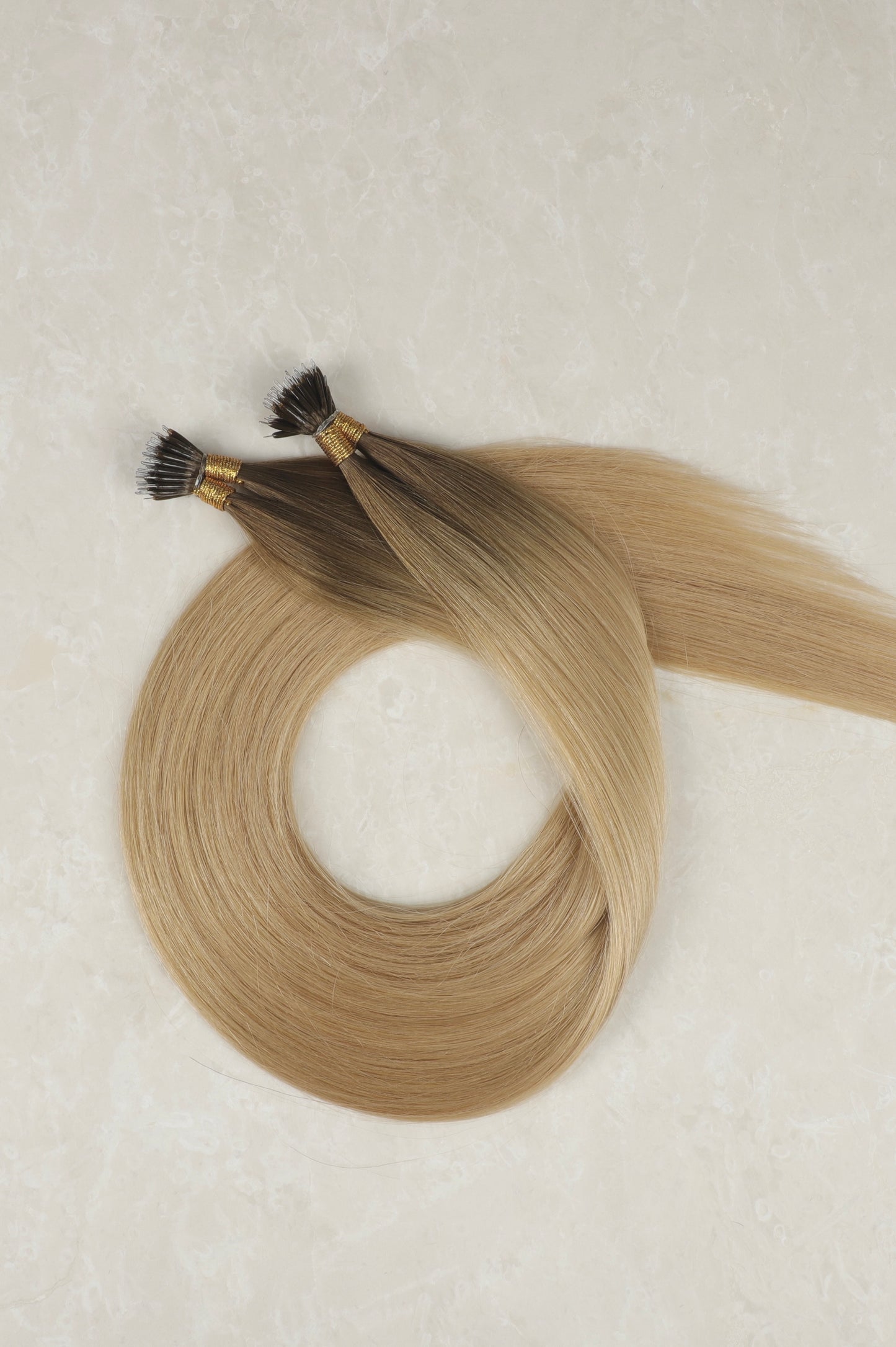 Human Hair Extensions. Rooted Bronde #T4/DB4