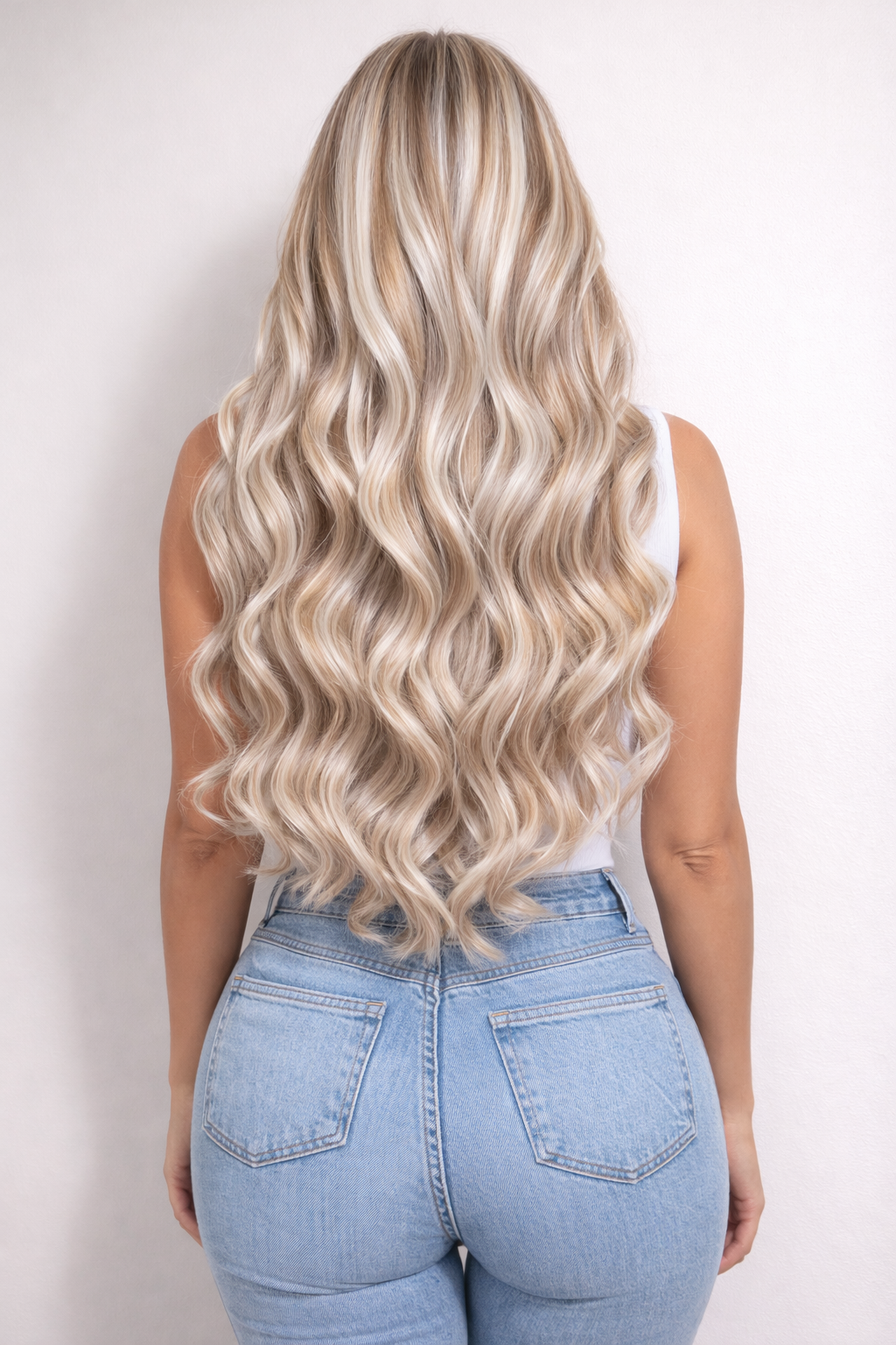 Human Hair Extensions. Mixed Pearl #P18/1004