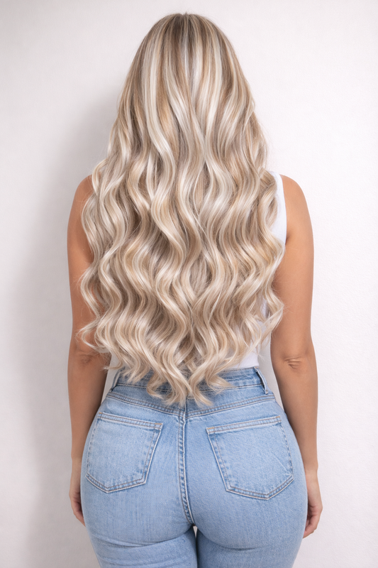 Human Hair Extensions. Mixed Pearl #P18/1004