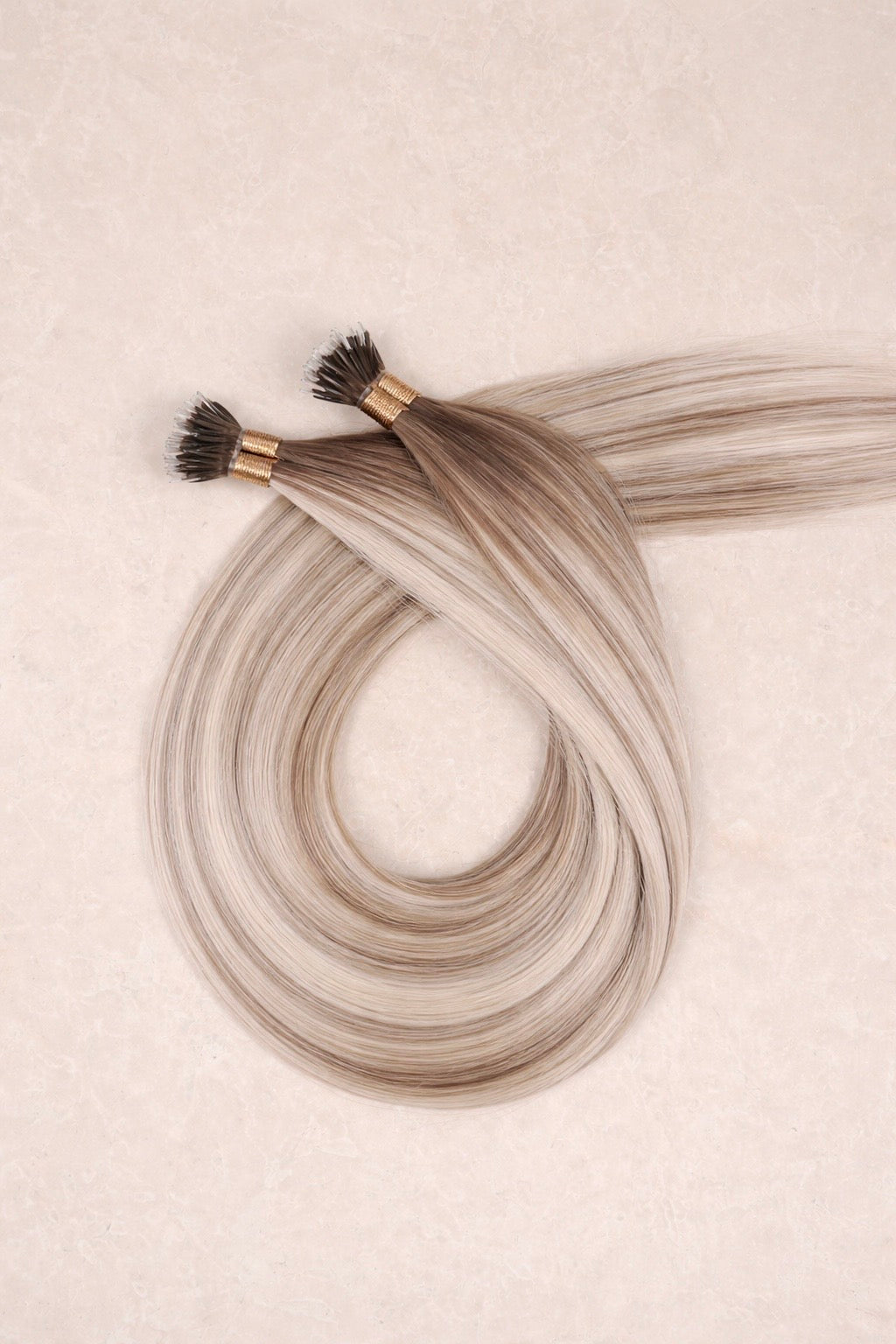 Human Hair Extensions. Rooted Mixed Pearl #B18/1004