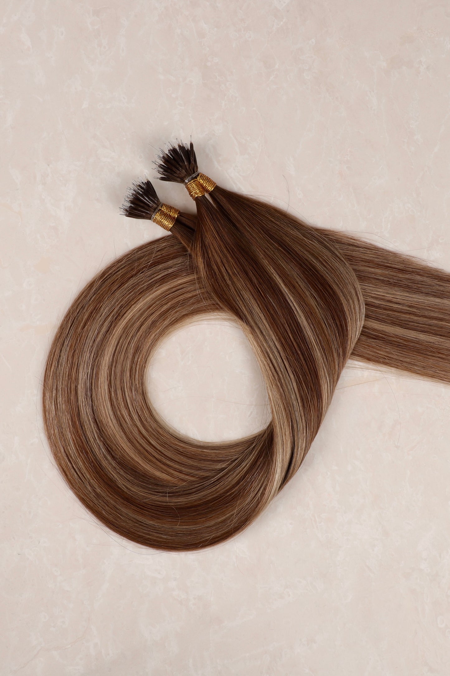 Human Hair Extensions. Mocha Melt #B18/DB3/8