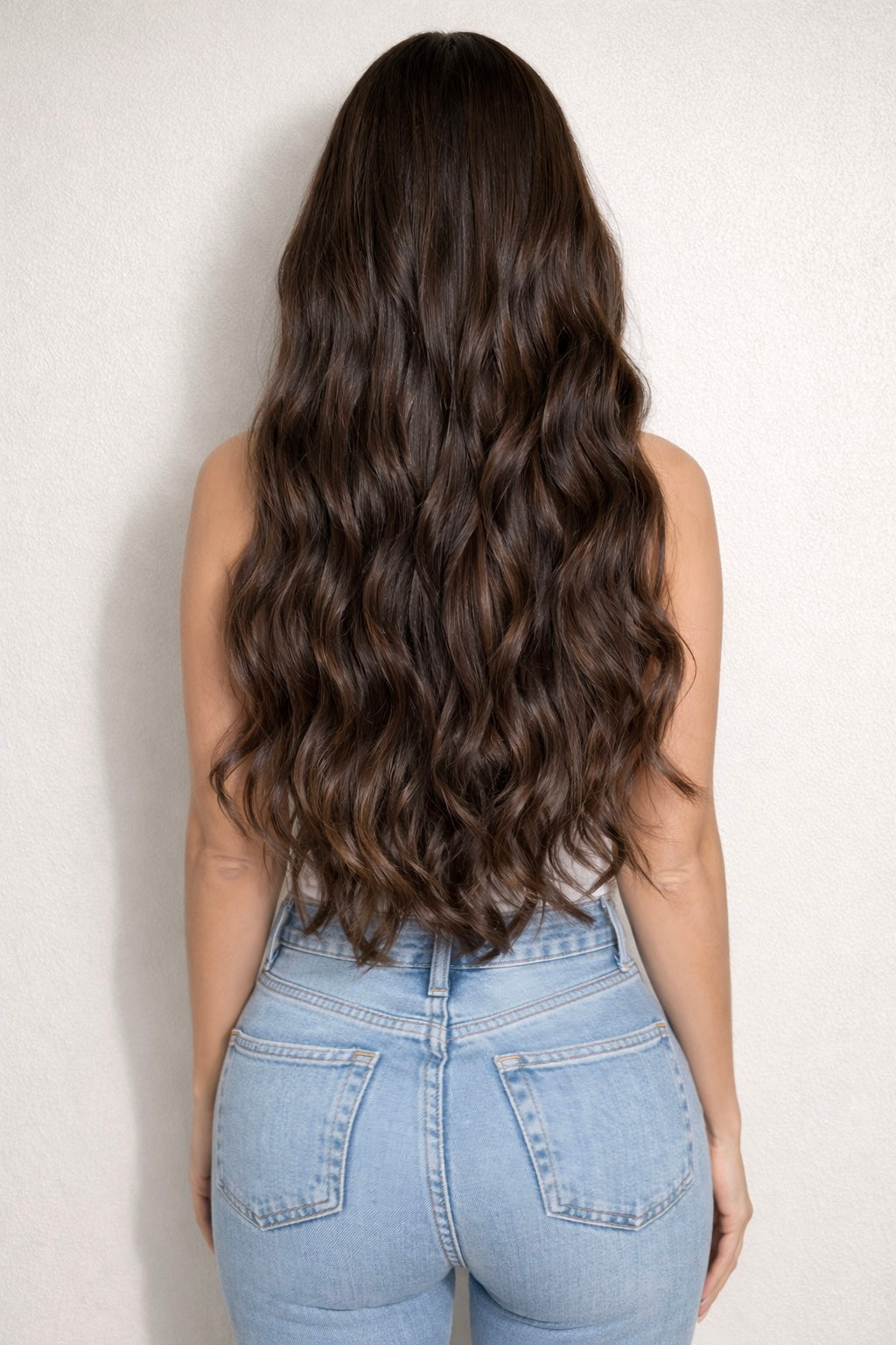 Human Hair Extensions. Cool Chocolate #4