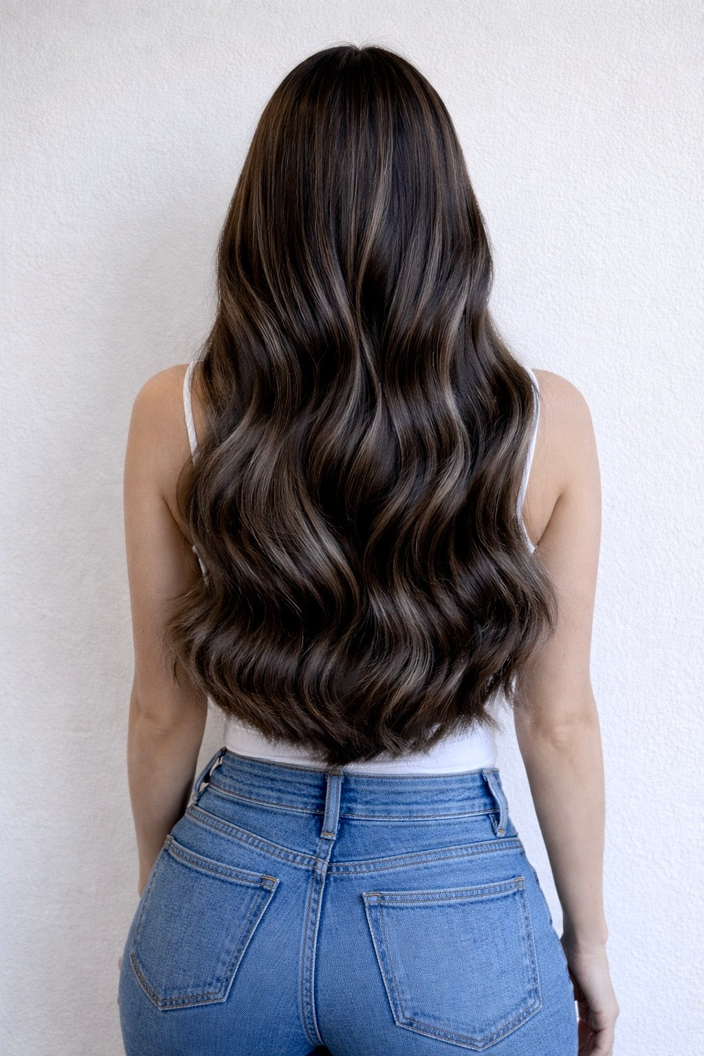 Human Hair Extensions. Dubai - Christina #B1b/Silver