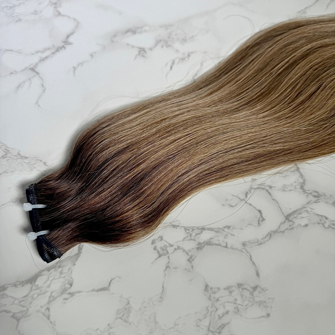 Human Hair Extensions. Mocha Melt - Kylie #T2-3q/5q