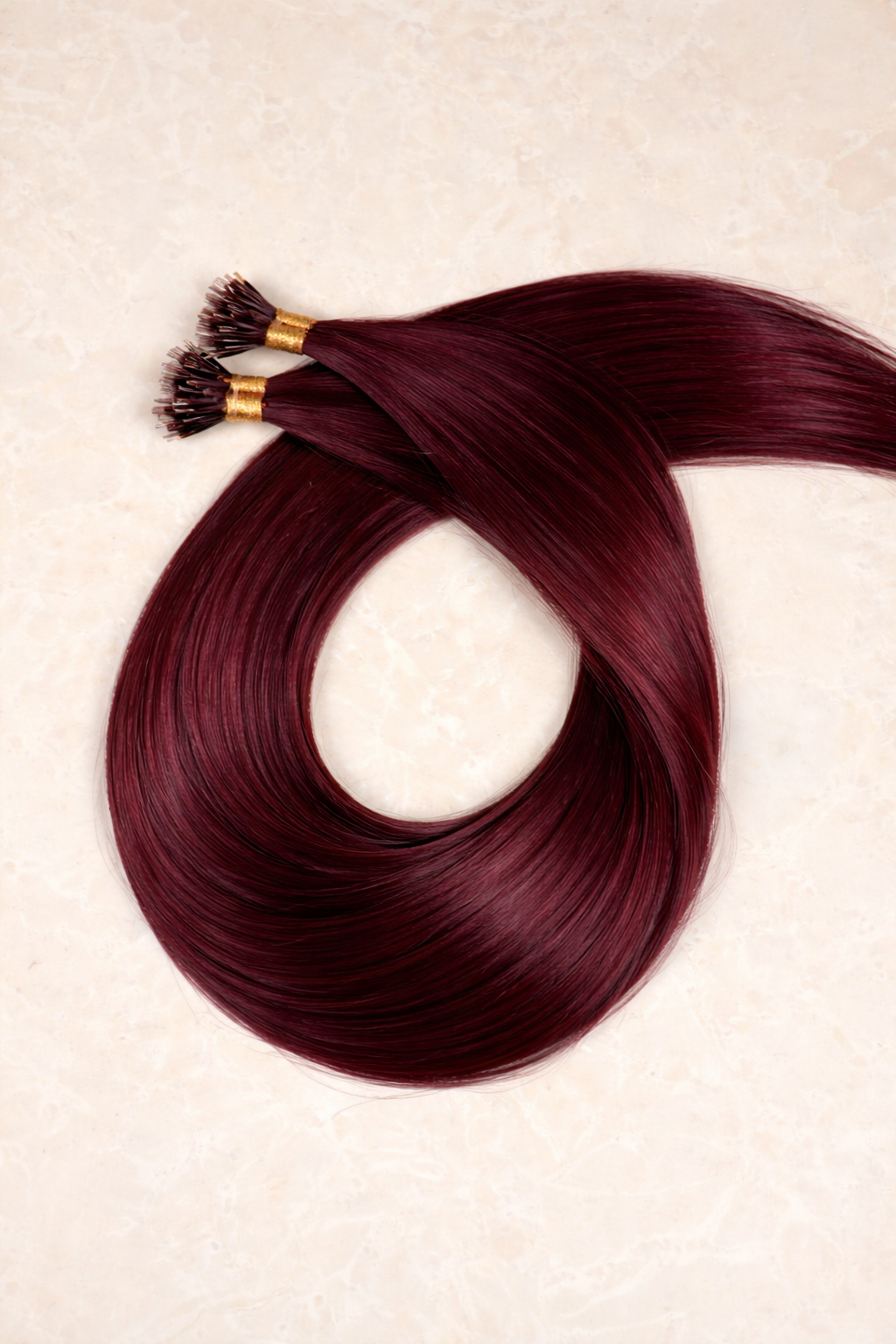 Human Hair Extensions. Burgundy #32