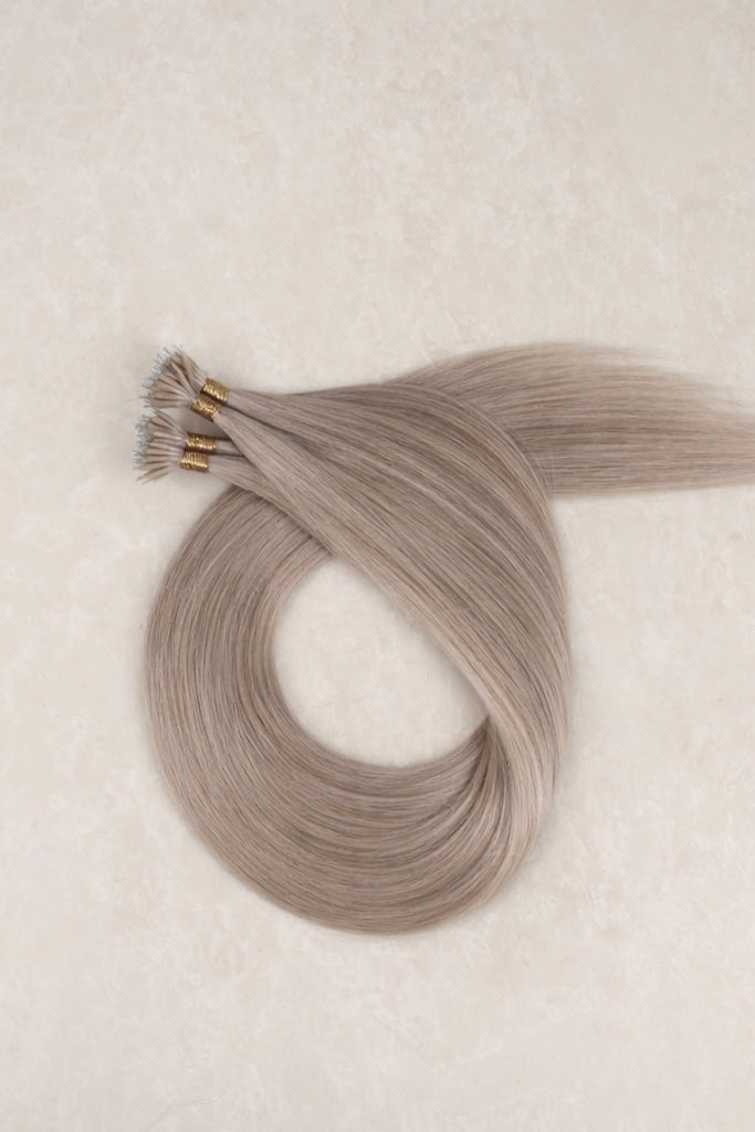 Human Hair Extensions. Mid Mushroom Blonde