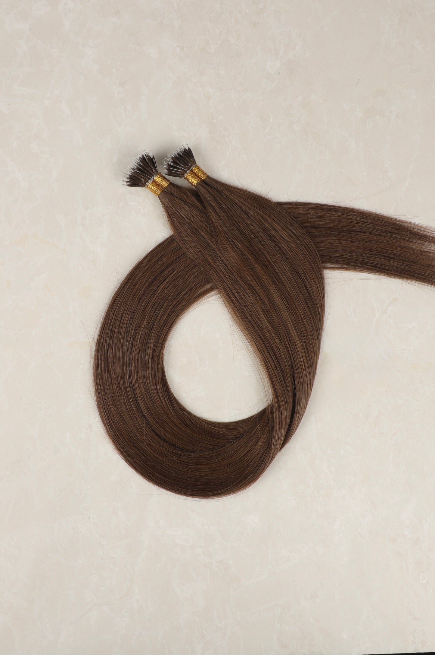 Human Hair Extensions. Medium Ash Brown #8