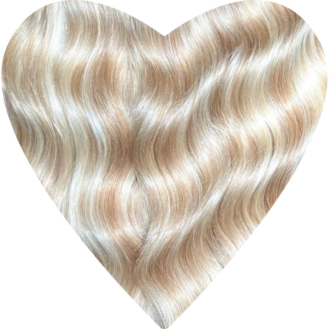 Human Hair Extensions. Highlighted Blonde - Mariah #60/12c/5q