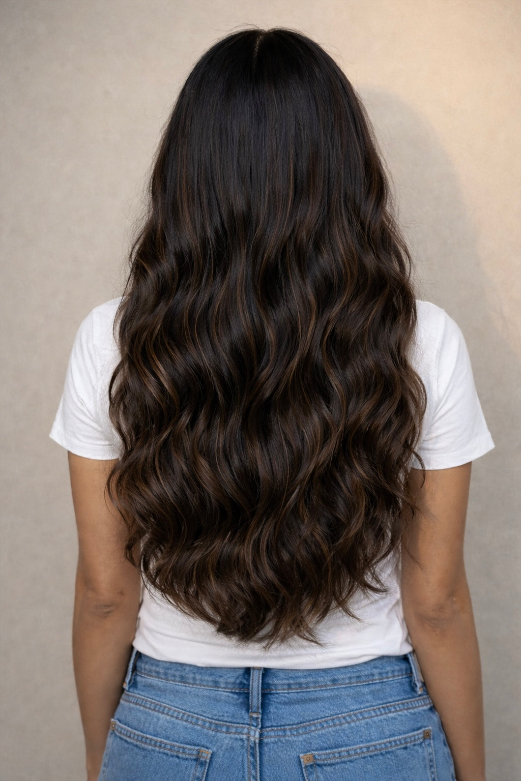 Human Hair Extensions. Creamy Americano - Khloe #B1b/4/12