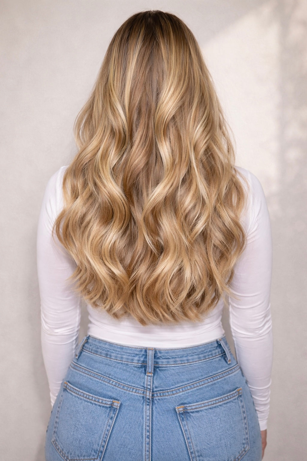 Human Hair Extensions. Honey Butter Blonde #PDB3/1003