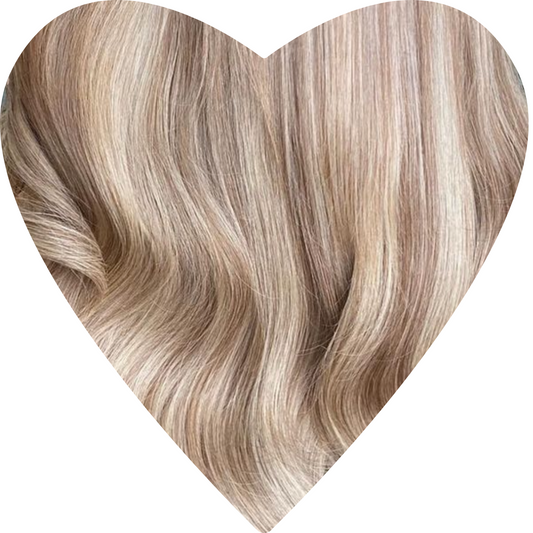 Invisible Tape Hair Extensions. Sunkissed Bronde #12c/6c