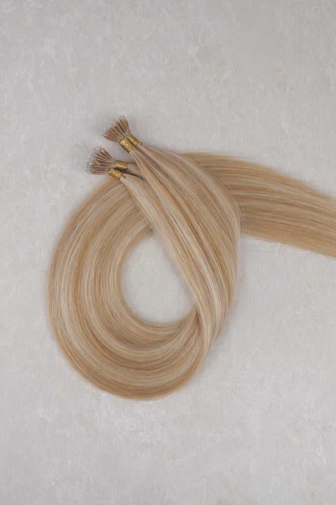 Human Hair Extensions. Honey Butter Blonde #PDB3/1003