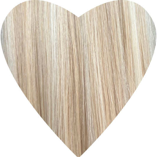 Invisible Tape Hair Extensions. Highlighted Blonde #613/22/27