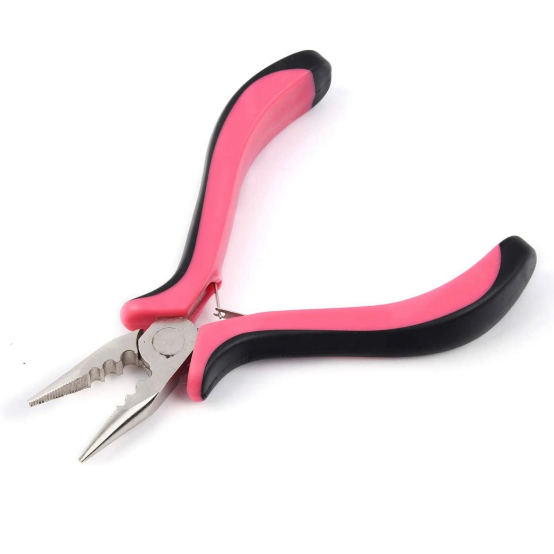 Luxe Pink Hair Extensions Pliers