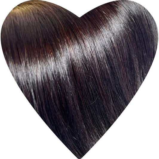 Flat Weft Hair Extensions. Espresso Brown #1A