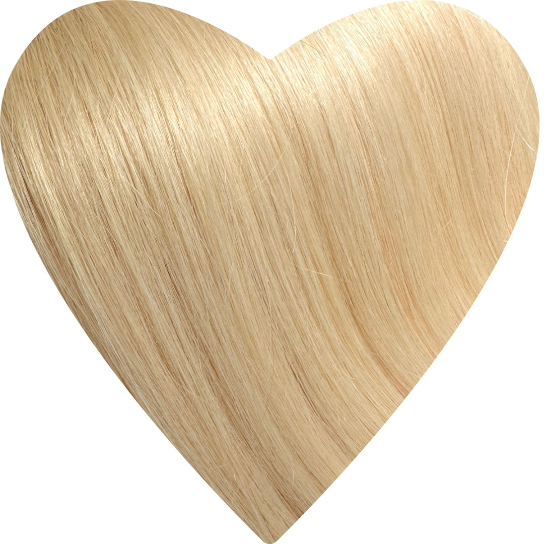 Flat Weft Hair Extensions. Lightest Golden Blonde #22