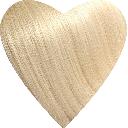 Flat Weft Hair Extensions. Platinum Blonde #613