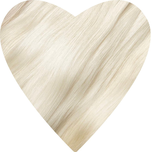 Flat Weft Hair Extensions. Lightest Ash Blonde #613C
